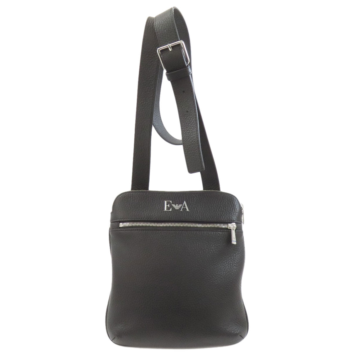 Emporio Armani エンポリオ・アルマーニ ロゴ ショルダーバッグ レザー メンズ 中古