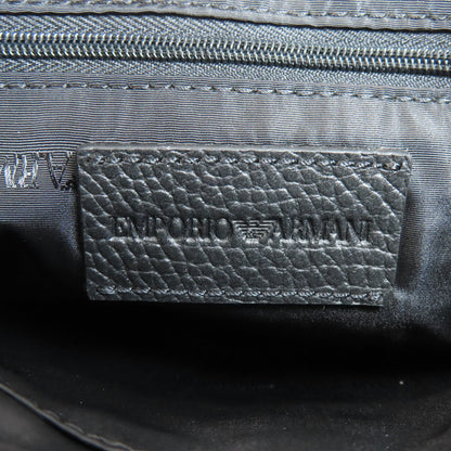 Emporio Armani エンポリオ・アルマーニ ロゴ ショルダーバッグ レザー メンズ 中古