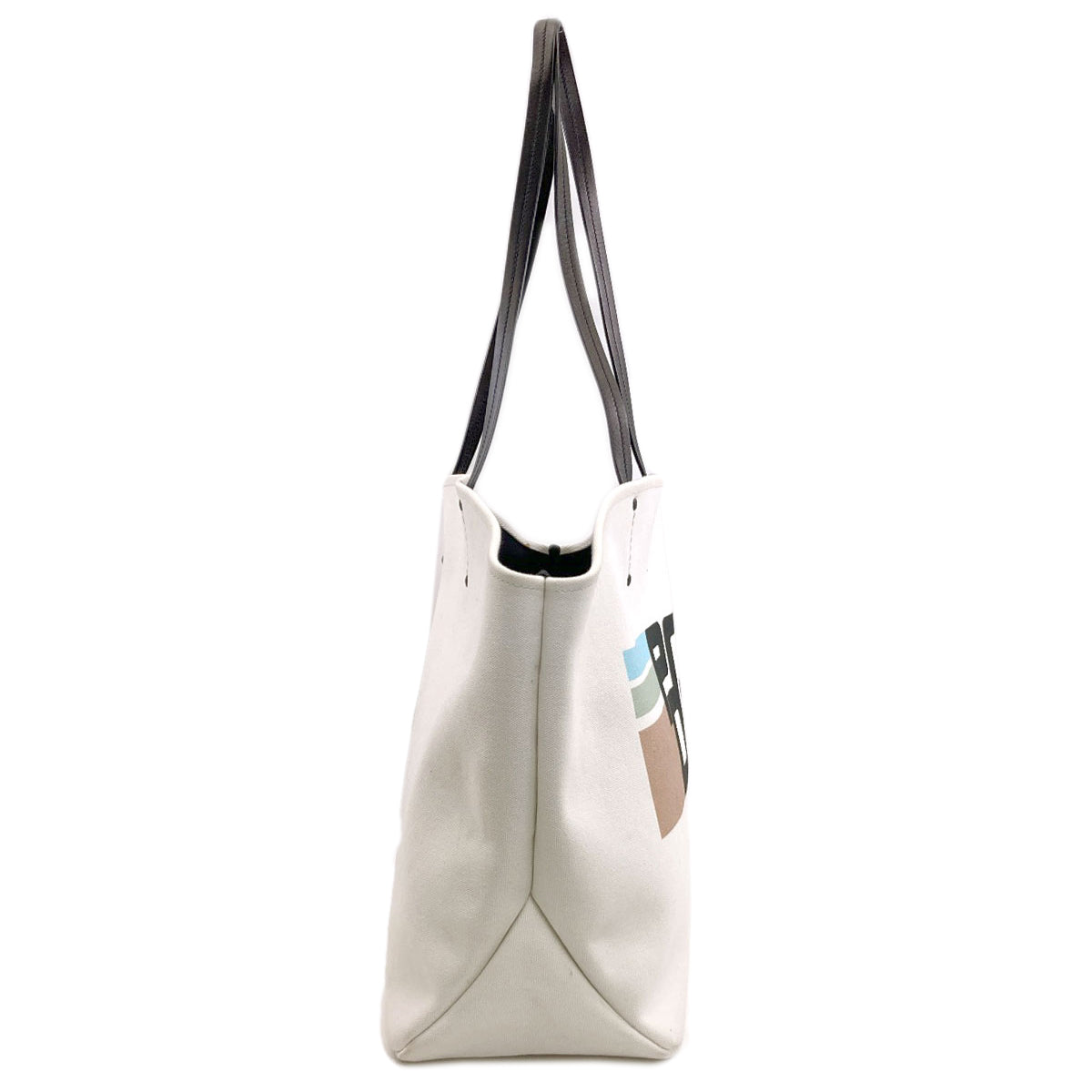 PRADA プラダ ロゴ トートバッグ キャンバス レディース 中古