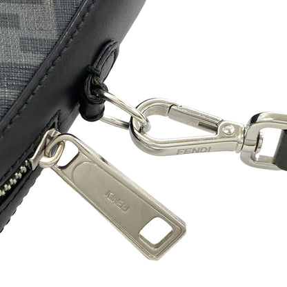 FENDI フェンディ ダイアゴナル カメラケース ショルダーバッグ レザー レディース 中古