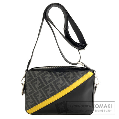 FENDI フェンディ ダイアゴナル カメラケース ショルダーバッグ レザー レディース 中古