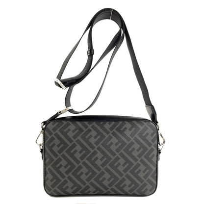 FENDI フェンディ ダイアゴナル カメラケース ショルダーバッグ レザー レディース 中古