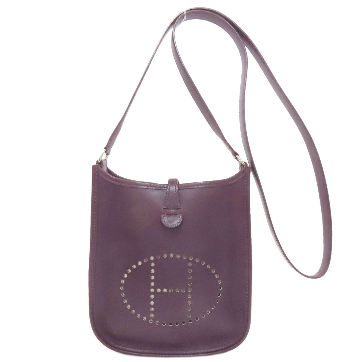 HERMES エルメス エブリンTPM シルバー金具 ショルダーバッグ カーフ レディース 中古