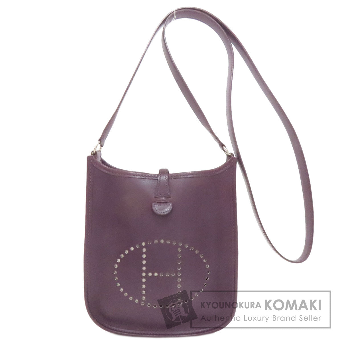 HERMES エルメス エブリンTPM シルバー金具 ショルダーバッグ カーフ レディース 中古