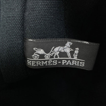 HERMES エルメス サックフールトゥMM シルバー金具 ハンドバッグ キャンバス レディース 中古