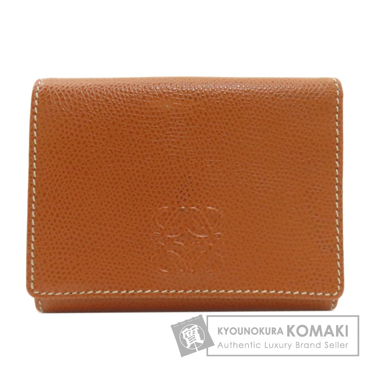 LOEWE ロエベ アナグラム 二つ折り財布（小銭入れあり） レザー レディース 中古