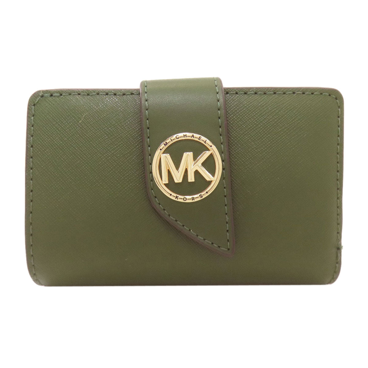 Michael Kors マイケルコース ロゴ 二つ折り財布（小銭入れあり） レザー レディース 中古