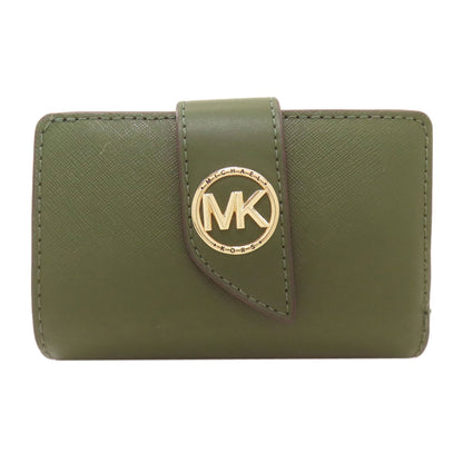 Michael Kors マイケルコース ロゴ 二つ折り財布（小銭入れあり） レザー レディース 中古
