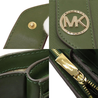 Michael Kors マイケルコース ロゴ 二つ折り財布（小銭入れあり） レザー レディース 中古