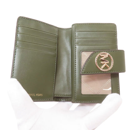 Michael Kors マイケルコース ロゴ 二つ折り財布（小銭入れあり） レザー レディース 中古