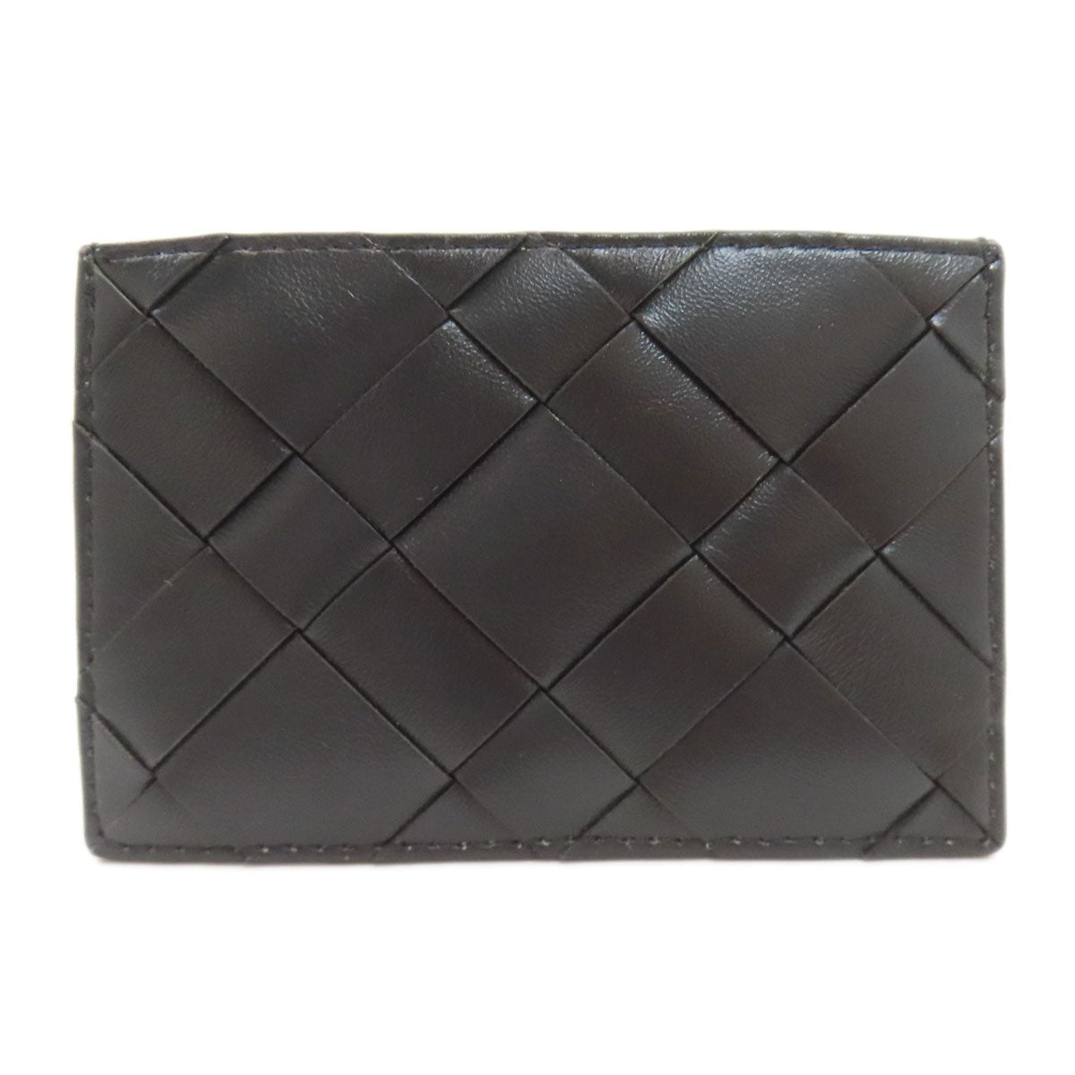 CHARLES＆KEITH チャールズ＆キース 編み込み カードケース レザー レディース 中古