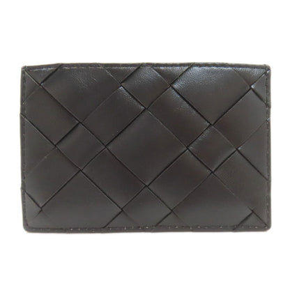 CHARLES＆KEITH チャールズ＆キース 編み込み カードケース レザー レディース 中古
