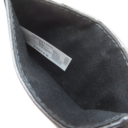 CHARLES＆KEITH チャールズ＆キース 編み込み カードケース レザー レディース 中古
