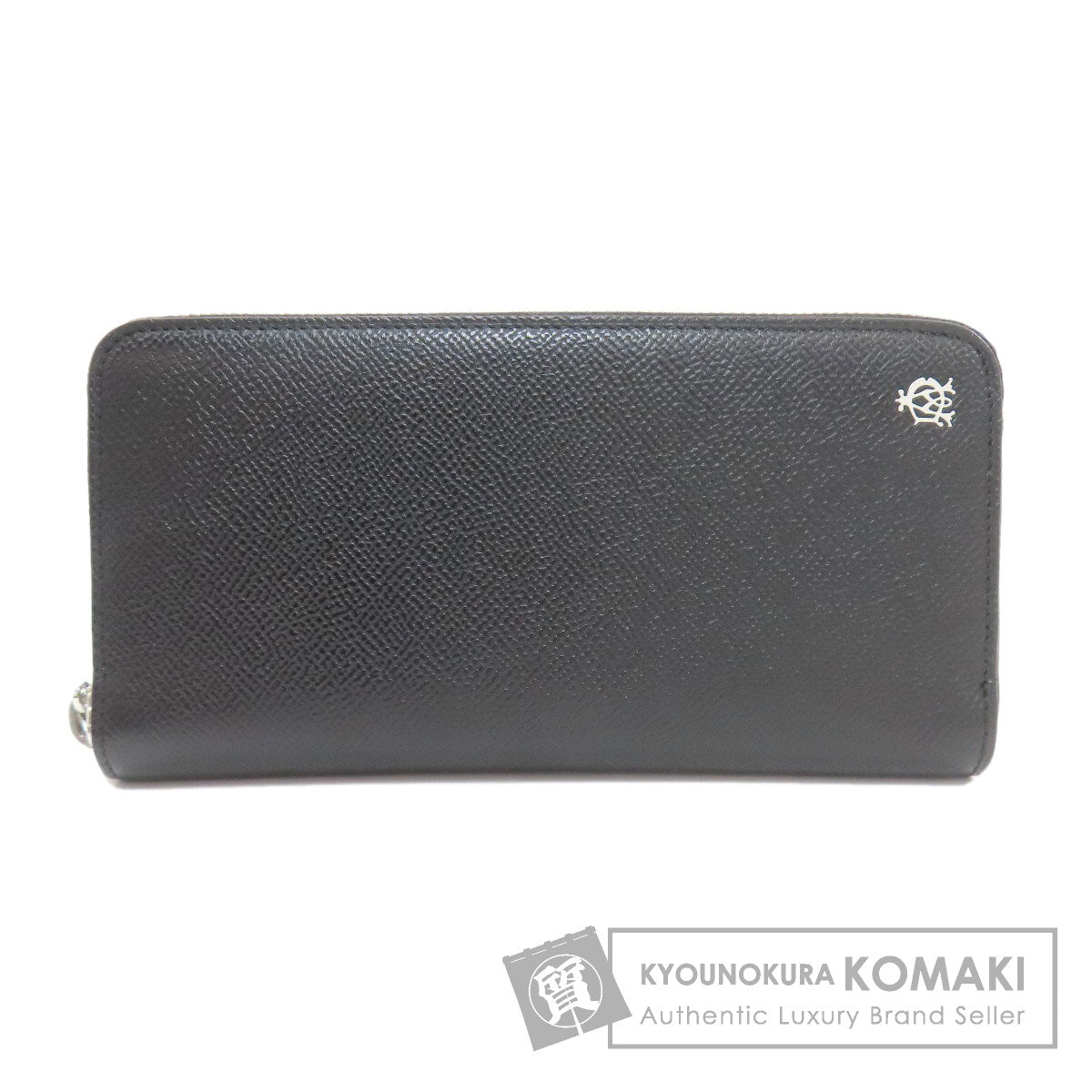 Dunhill ダンヒル ロゴ 長財布（小銭入れあり） レザー レディース 中古