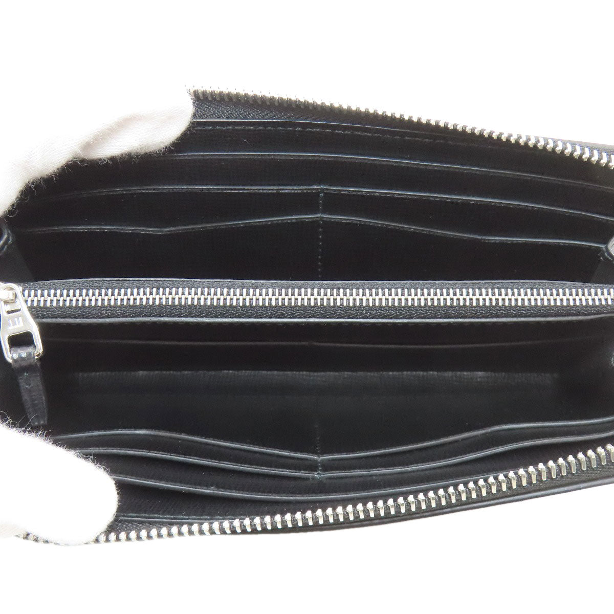 Dunhill ダンヒル ロゴ 長財布（小銭入れあり） レザー レディース 中古