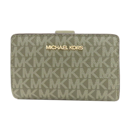 Michael Kors マイケルコース MKシグネチャー 二つ折り財布（小銭入れあり） PVC レディース 中古