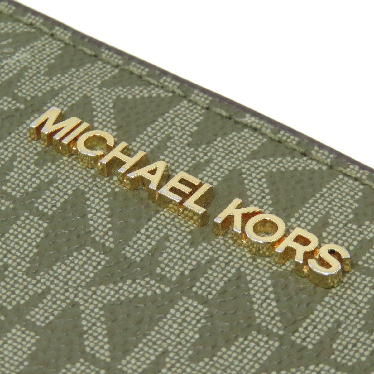 Michael Kors マイケルコース MKシグネチャー 二つ折り財布（小銭入れあり） PVC レディース 中古