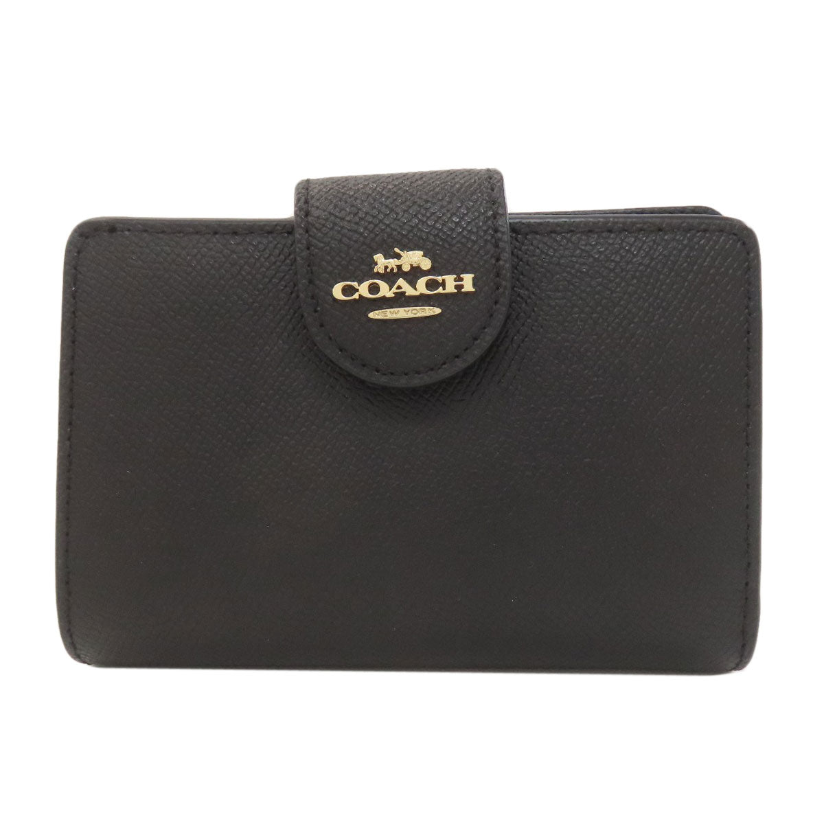 COACH コーチ 6390 ロゴ 二つ折り財布（小銭入れあり） レザー レディース 中古