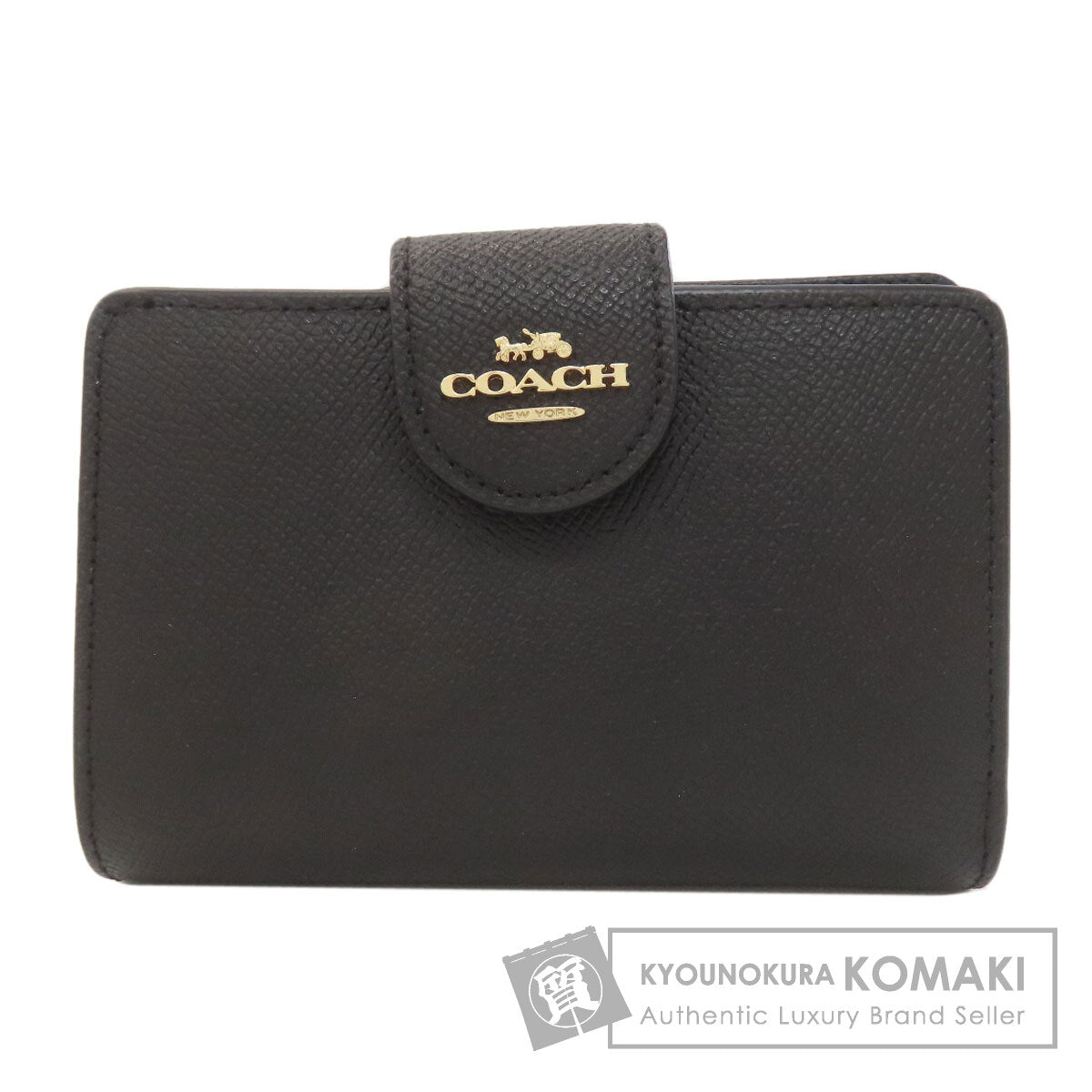 COACH コーチ 6390 ロゴ 二つ折り財布（小銭入れあり） レザー レディース 中古