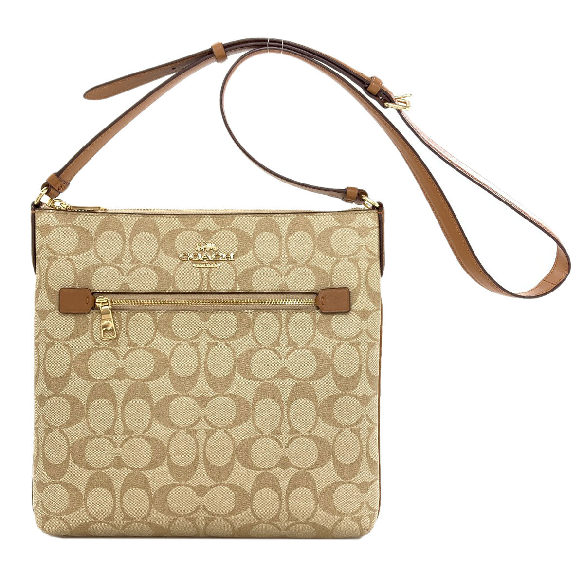 COACH コーチ C1554 シグネチャー ショルダーバッグ PVC レディース 中古