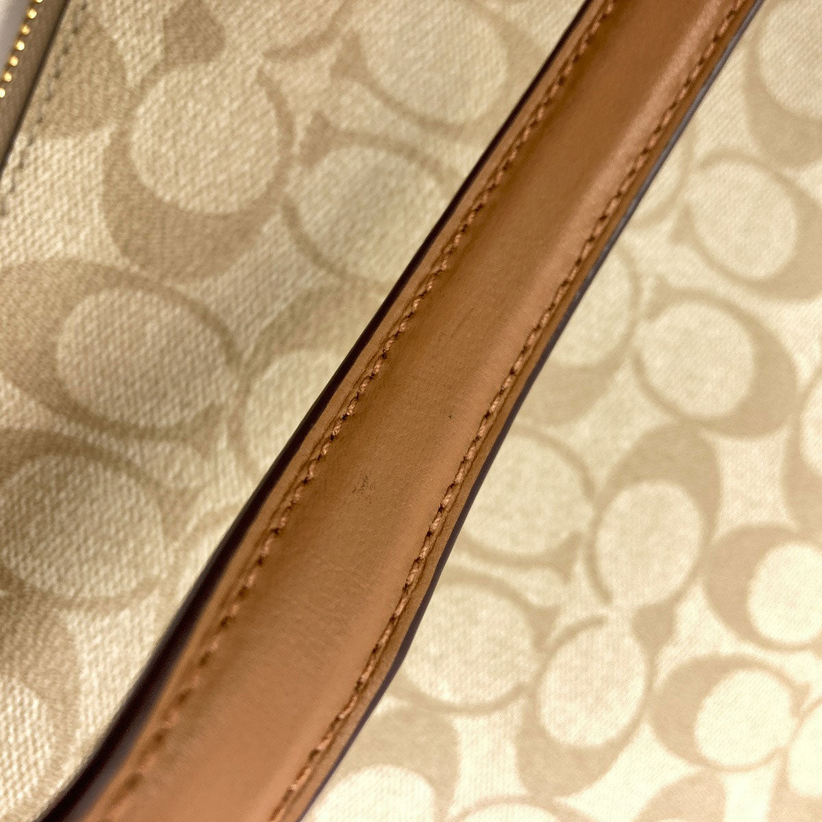 COACH コーチ C1554 シグネチャー ショルダーバッグ PVC レディース 中古