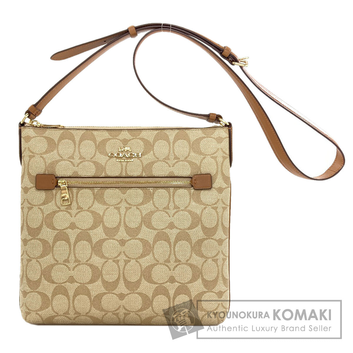 COACH コーチ C1554 シグネチャー ショルダーバッグ PVC レディース 中古