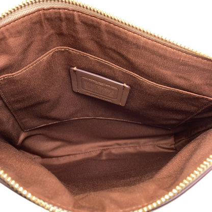 COACH コーチ C1554 シグネチャー ショルダーバッグ PVC レディース 中古