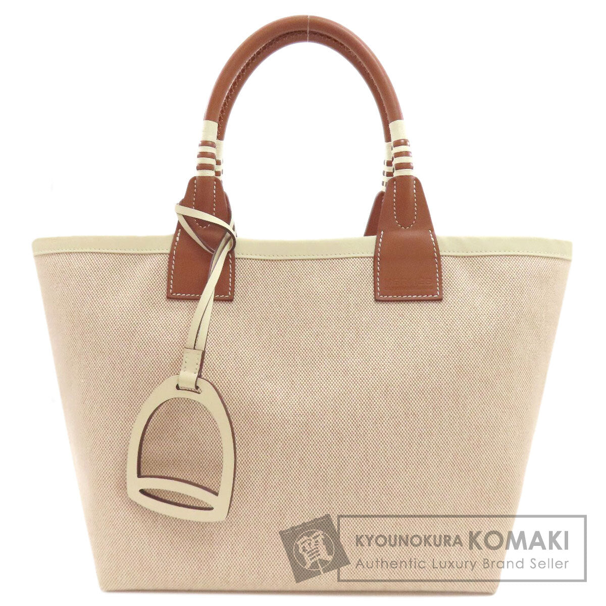 HERMES エルメス スティープ25 ハンドバッグ トワルアッシュ レディース 中古