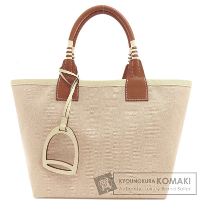 HERMES エルメス スティープ25 ハンドバッグ トワルアッシュ レディース 中古