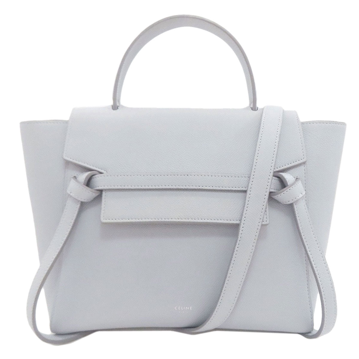 CELINE セリーヌ ベルトバッグ 2WAY ハンドバッグ レザー レディース 中古