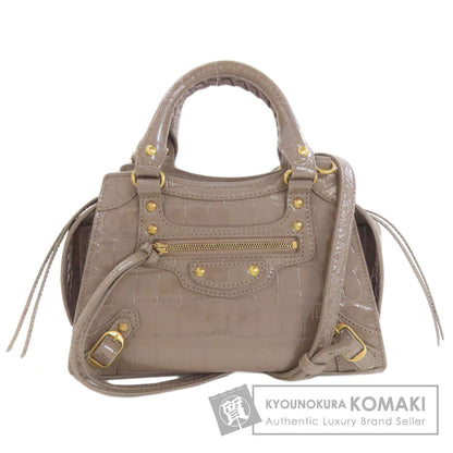 BALENCIAGA バレンシアガ 638524 ネオクラシック ミニ シティ 2WAY ハンドバッグ カーフ レディース 中古