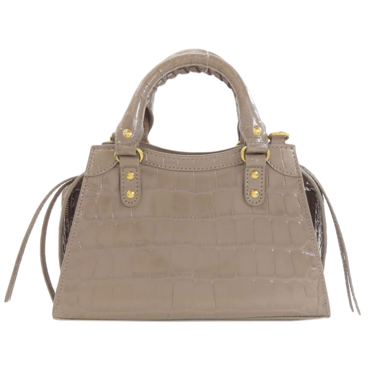 BALENCIAGA バレンシアガ 638524 ネオクラシック ミニ シティ 2WAY ハンドバッグ カーフ レディース 中古