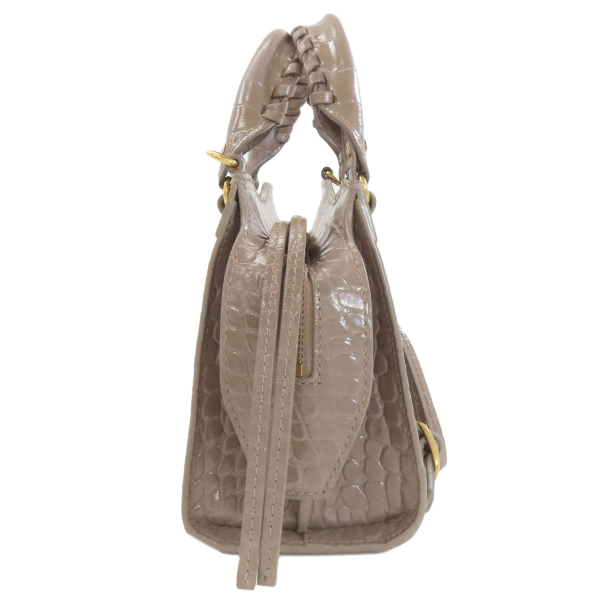 BALENCIAGA バレンシアガ 638524 ネオクラシック ミニ シティ 2WAY ハンドバッグ カーフ レディース 中古