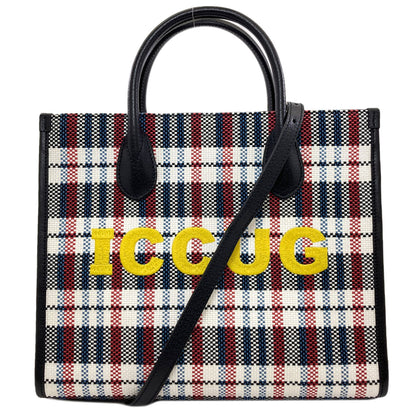 GUCCI グッチ 659983 エンブロイダリー 2WAY ハンドバッグ キャンバス レディース 中古