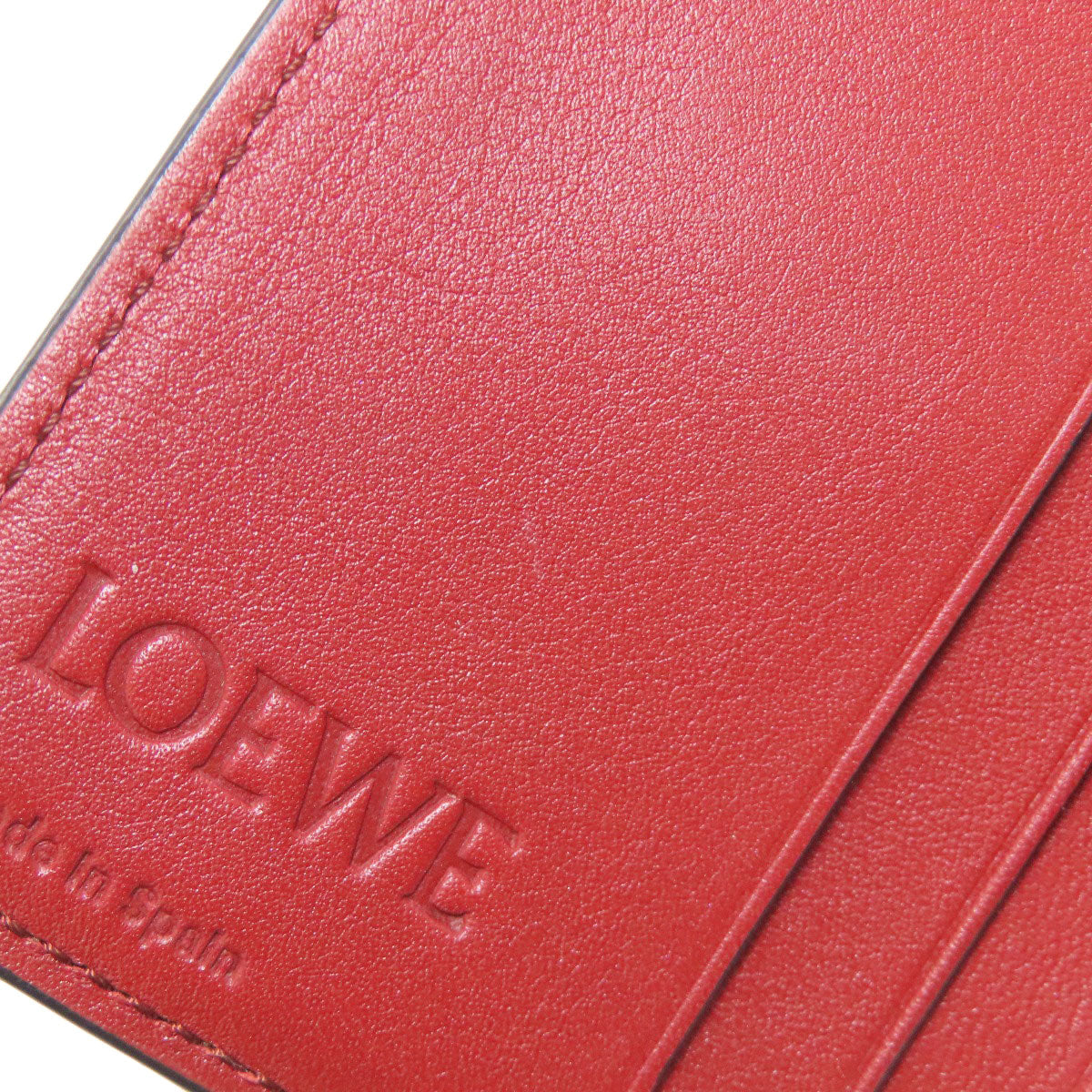 LOEWE ロエベ バーティカル ウォレット 二つ折り財布（小銭入れあり） レザー レディース 中古