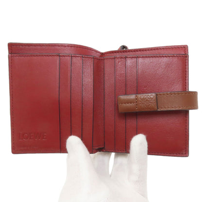 LOEWE ロエベ バーティカル ウォレット 二つ折り財布（小銭入れあり） レザー レディース 中古
