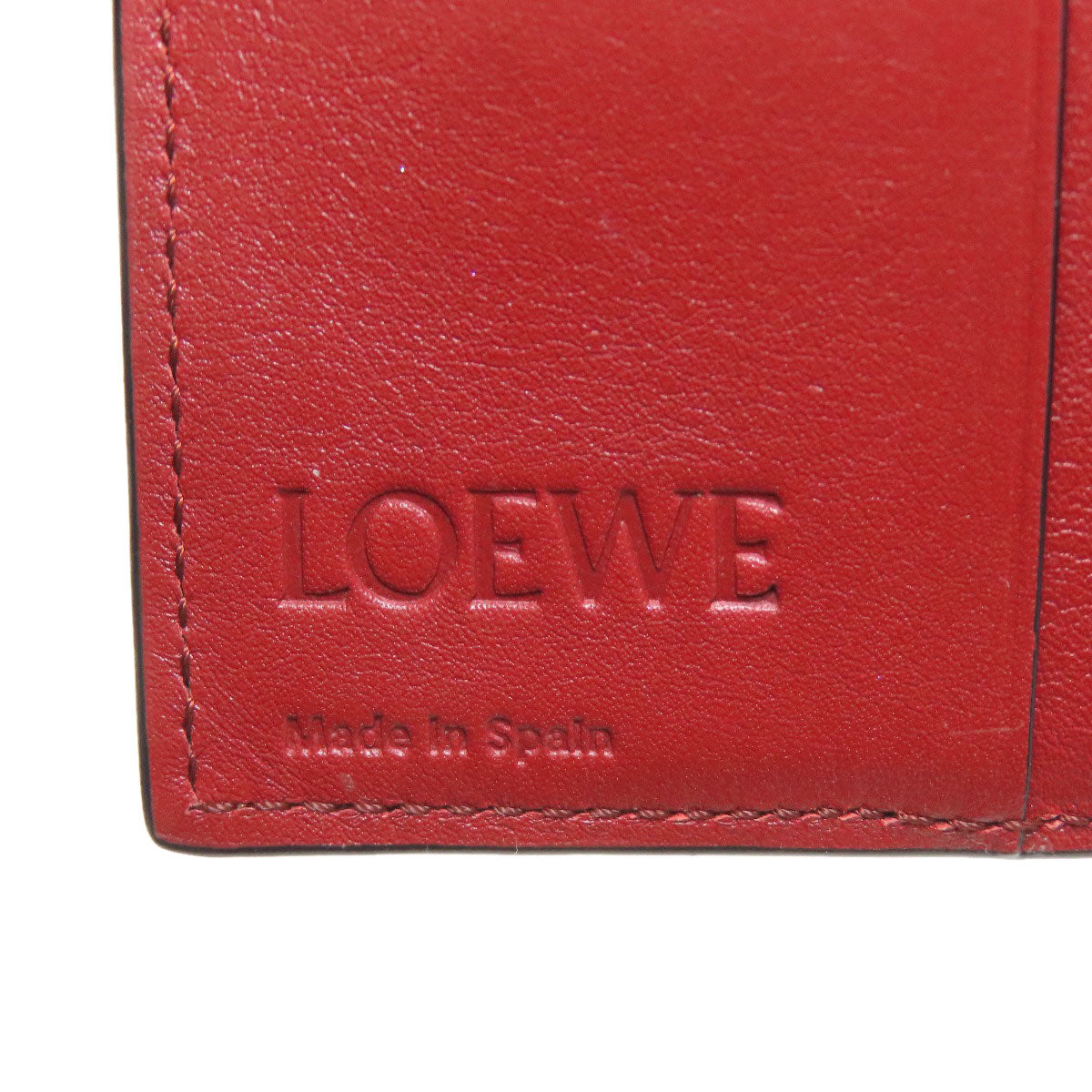LOEWE ロエベ バーティカル ウォレット 二つ折り財布（小銭入れあり） レザー レディース 中古