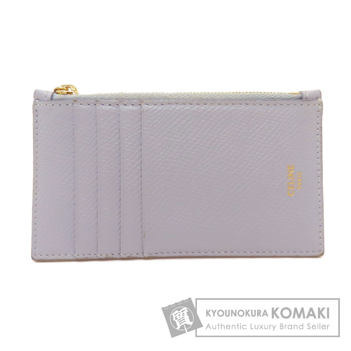 CELINE セリーヌ ロゴ カードケース レザー レディース 中古