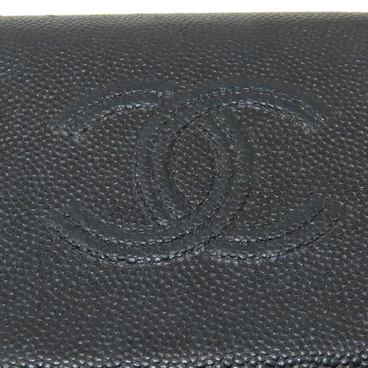 CHANEL シャネル マトラッセ 三つ折り財布 二つ折り財布（小銭入れあり） グレインド カーフスキン レディース 中古