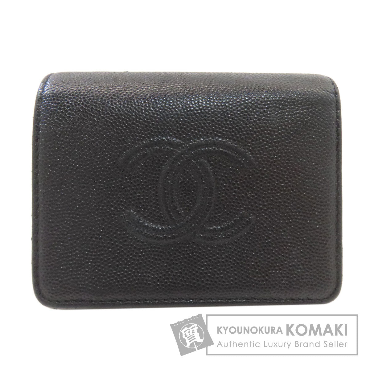 CHANEL シャネル マトラッセ 三つ折り財布 二つ折り財布（小銭入れあり） グレインド カーフスキン レディース 中古