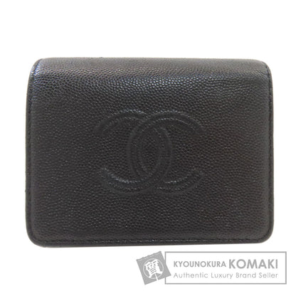 CHANEL シャネル マトラッセ 三つ折り財布 二つ折り財布（小銭入れあり） グレインド カーフスキン レディース 中古