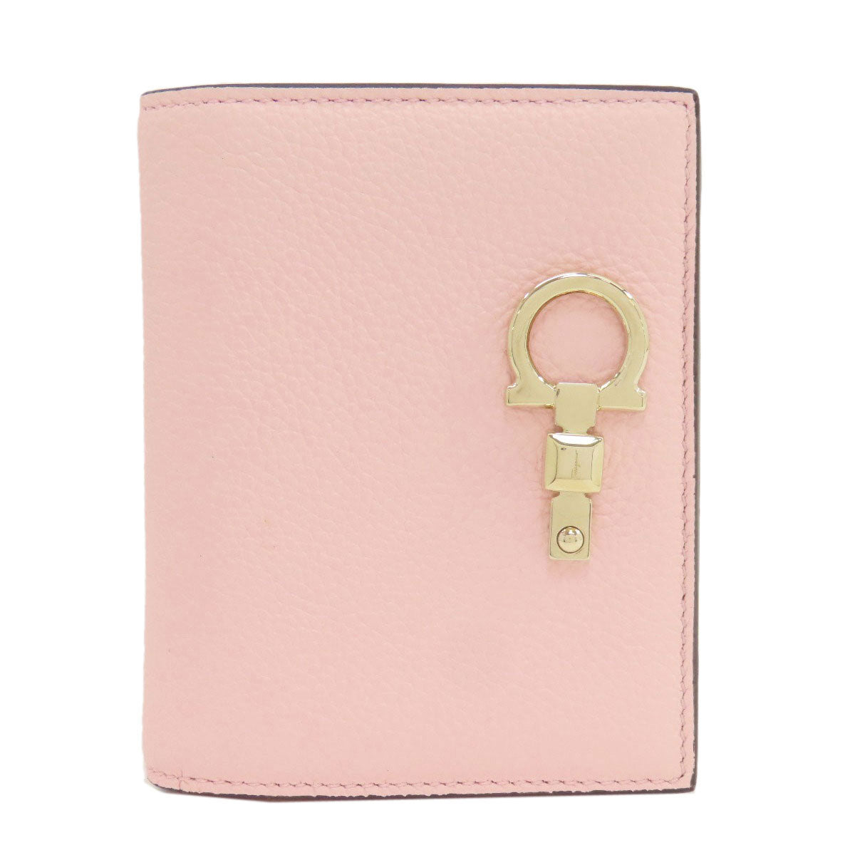 Salvatore Ferragamo サルヴァトーレフェラガモ ガンチーニ金具 二つ折り財布（小銭入れあり） レザー レディース 中古