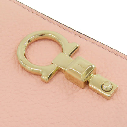 Salvatore Ferragamo サルヴァトーレフェラガモ ガンチーニ金具 二つ折り財布（小銭入れあり） レザー レディース 中古