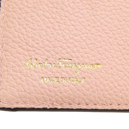 Salvatore Ferragamo サルヴァトーレフェラガモ ガンチーニ金具 二つ折り財布（小銭入れあり） レザー レディース 中古