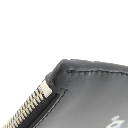 BALENCIAGA バレンシアガ 640535 ロゴプリント カードケース レザー レディース 中古