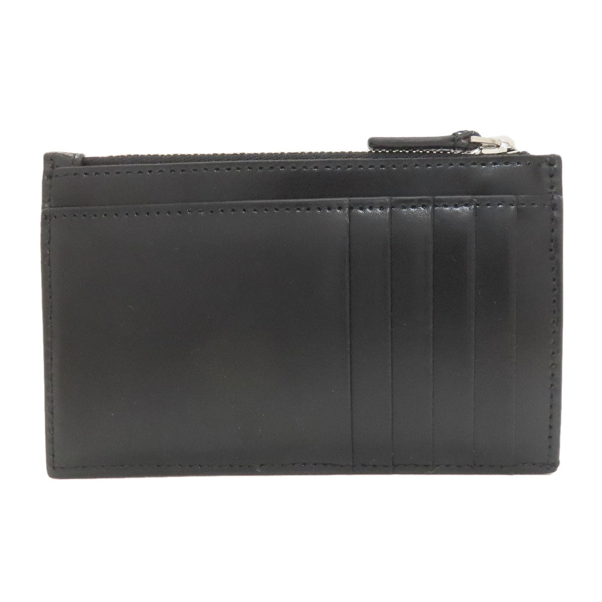 BALENCIAGA バレンシアガ 640535 ロゴプリント カードケース レザー レディース 中古