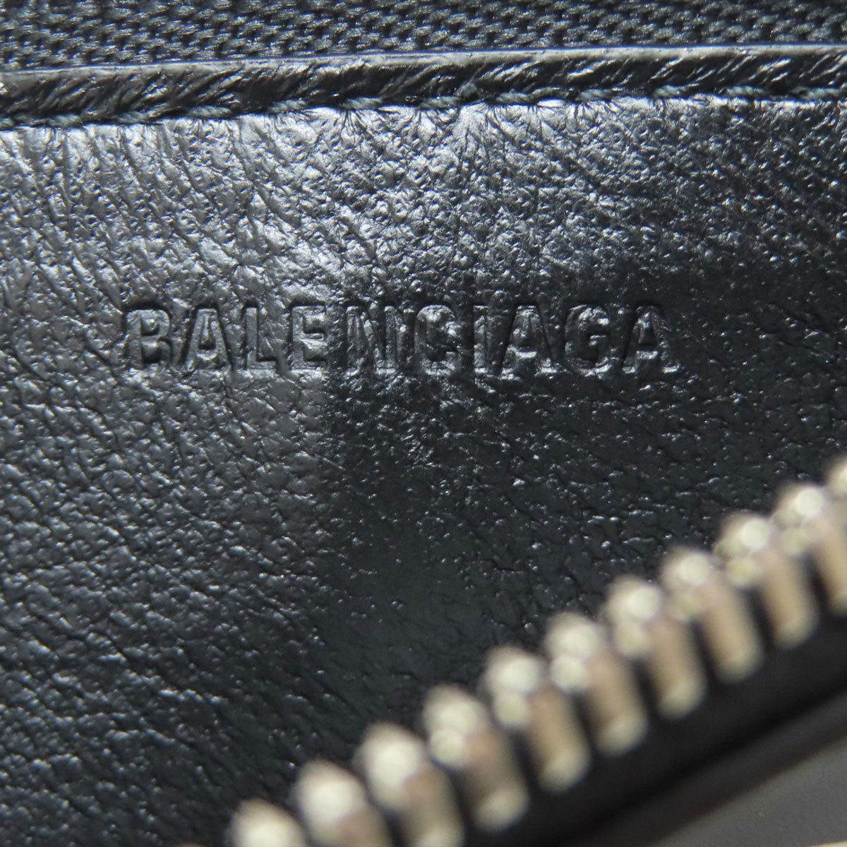 BALENCIAGA バレンシアガ 640535 ロゴプリント カードケース レザー レディース 中古