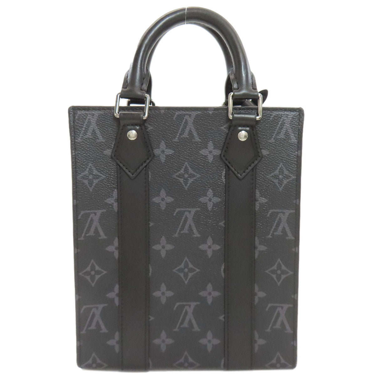 LOUIS VUITTON ルイヴィトン M46453 サックプラ MINI ハンドバッグ モノグラムエクリプス レディース 中古