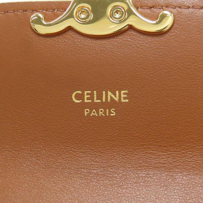 CELINE セリーヌ マカダム柄 三つ折り財布 二つ折り財布（小銭入れあり） レザー レディース 中古