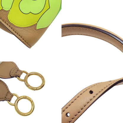 FENDI フェンディ ピーカブー ミニ フラワー 2WAY ハンドバッグ カーフ レディース 中古